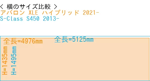#アバロン XLE ハイブリッド 2021- + S-Class S450 2013-